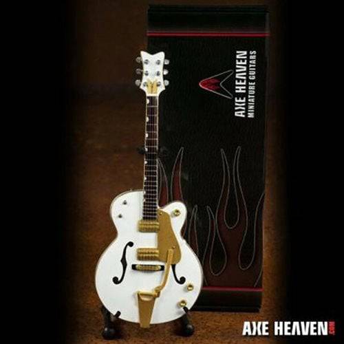 Brian Setzer White Hollow Body Miniature Guitar Replica - by Axe Heaven | Buy at ToyShnip