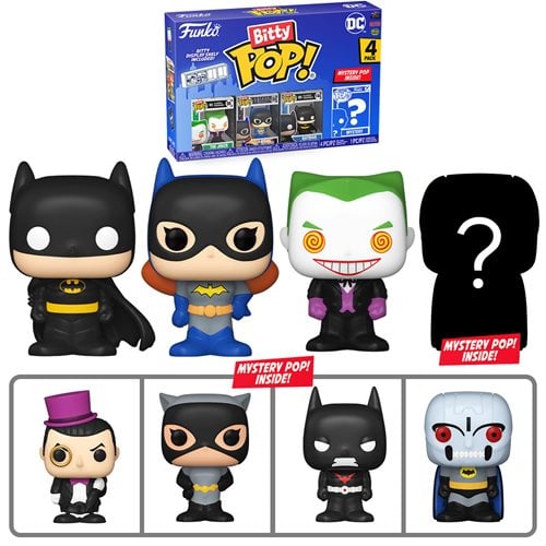 Funko Bitty Pop! Batman 1966 Mini-Figure 4-Pack - Select Set(s) - by Funko | Buy at ToyShnip