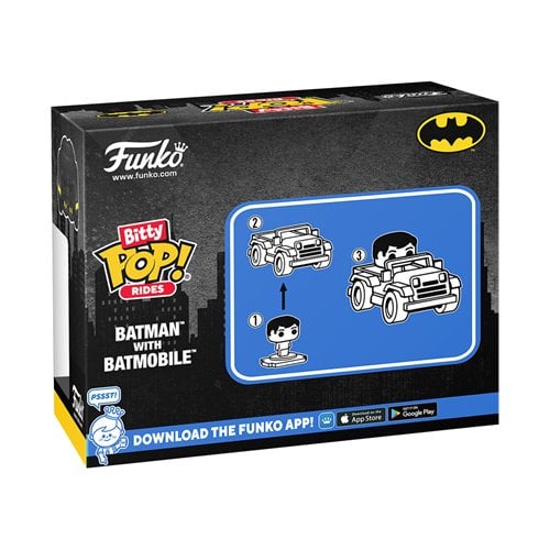 Funko Bitty Pop! Ride DC Batman with Batmobile - by Funko