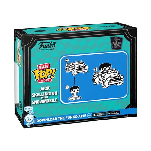 Funko Bitty Pop! Ride The Nightmare Before Christmas Jack Skellington with Snowmobile - by Funko