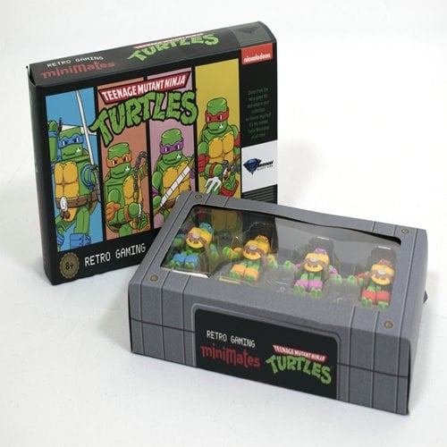 SDCC 2024 Teenage Mutant Ninja Turtles Retro Game Minimates Box Set - by Diamond Select