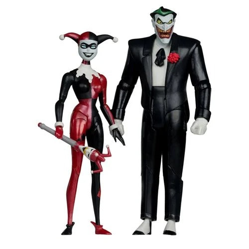 DC Direct Batman Animated Harley Quinn and The Joker Mad Love 6-Inch Action Figure 2-Pack & Comic - Gold Label Exclusive