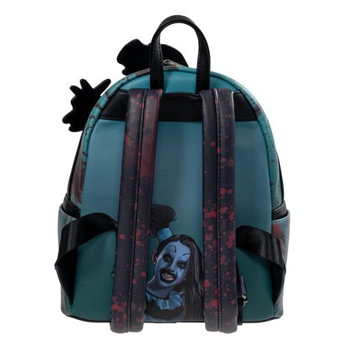 Loungefly Terrifier Art the Clown Blood Splatter Glow-in-the-Dark Mini-Backpack - Entertainment Earth Exclusive