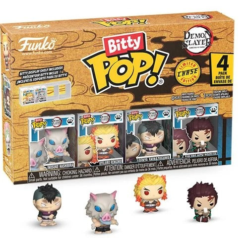 Funko Bitty Pop! Demon Slayer Mini-Figure 4-Pack Specialty- Select Figure(s)