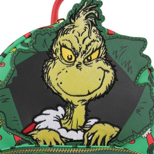 Loungefly How the Grinch Stole Christmas Grinch Christmas Present Mini-Backpack - Entertainment Earth Exclusive