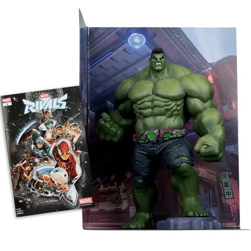 McFarlane Toys Marvel Rivals The Hulk 1:6 Scale Posed Figure with Scene and Comic