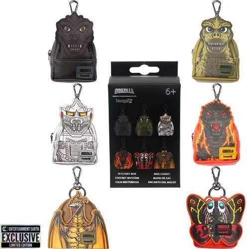 Loungefly Godzilla Mystery Mini Backpack Bag Charm (1 box with 1 Charm) - Entertainment Earth Exclusive
