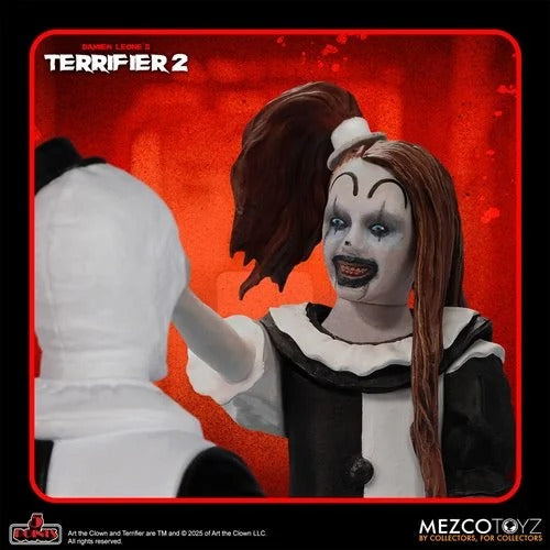 Mezco Toyz Terrifier 2 - 5 Points Action Figures - Art the Clown  or Little Pale Girl