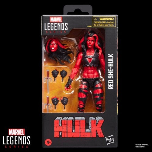 Marvel Legends Series Red She-Hulk 6-Inch Action Figure