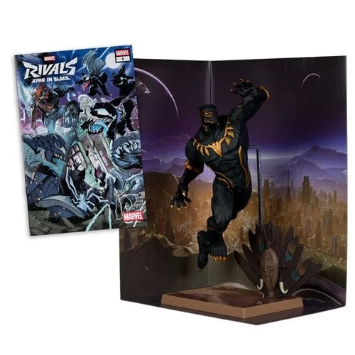Marvel Rivals Black Panther 1:6 Scale Posed Figure with Scene and Comic