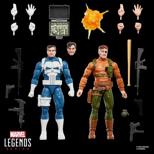 Marvel Legends Series Gamerverse Punisher and Nick Fury 6-Inch Action Figures