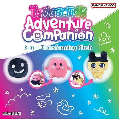 Tamagotchi Mametchi Tamagotchi Adventure Companion 3-in-1 Transforming Plush and Backpack