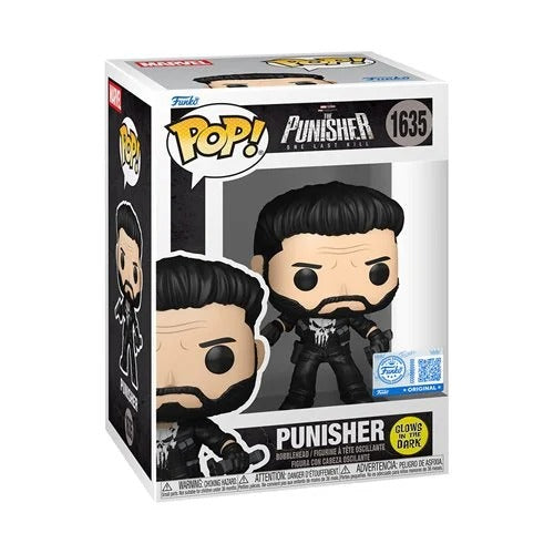 Funko Pop! 1635 - The Punisher: One Last Kill - Punisher Glow-in-the-Dark Vinyl Figure - Entertainment Earth Exclusive
