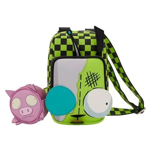 Loungefly Invader Zim Gir Cellphone Crossbody Mini Bag