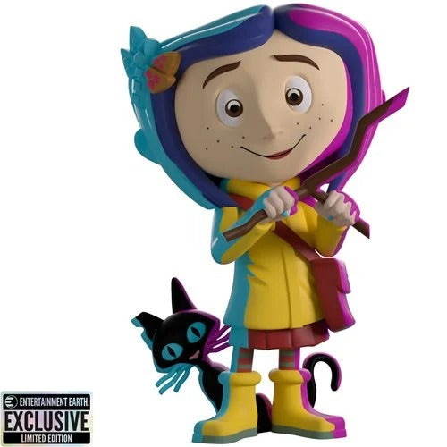 Youtooz - Coraline and the Cat Illuminated Variant Vinyl Figure #3 - Entertainment Earth Exclusive