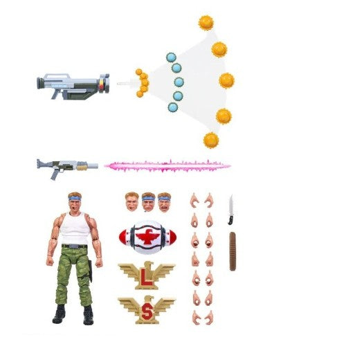 Contra Bill Rizer Maximum Payload 1/12 Scale Signature Series Action Figure Set