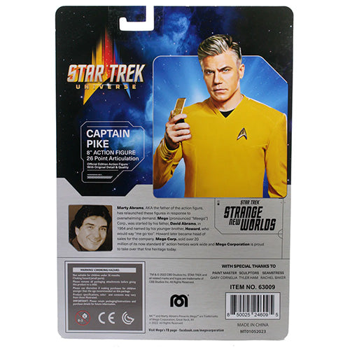 Mego Star Trek Captain Pike 8-Inch Action Figure-ToyShnip