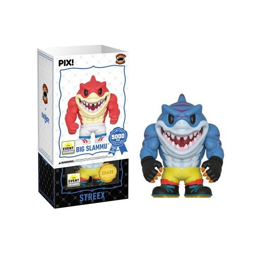 ThrillJoy Pix! Street Sharks Big Slammu Vinyl Figure - 2026 Convention Exclusive