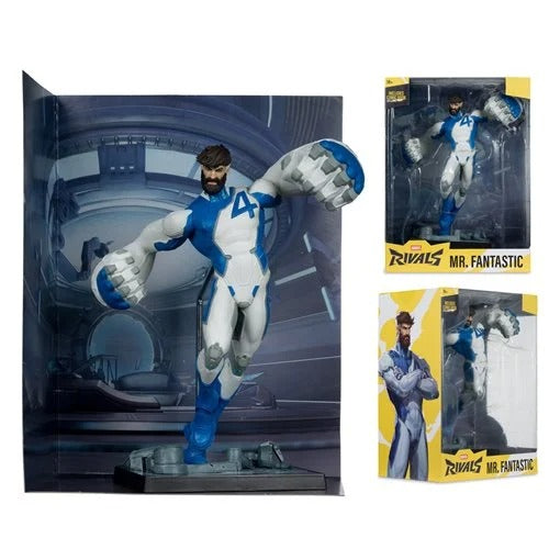 Marvel Rivals Mr. Fantastic 1:6 Scale Posed Figure with Scene and Comic