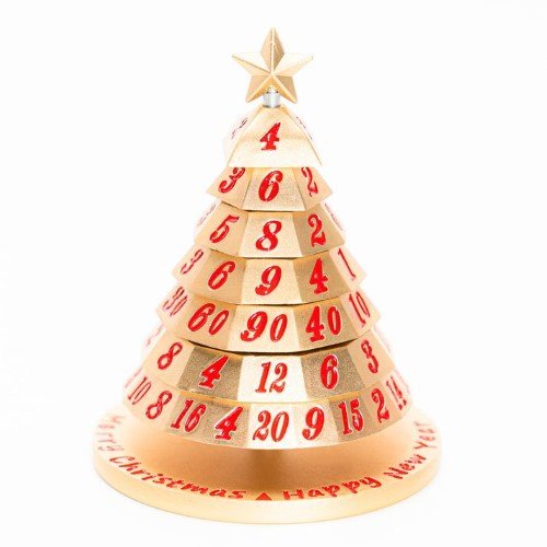 Aluminum Christmas Tree 7 Dice Set - Choose a color - by Hymgho | Buy at ToyShnip