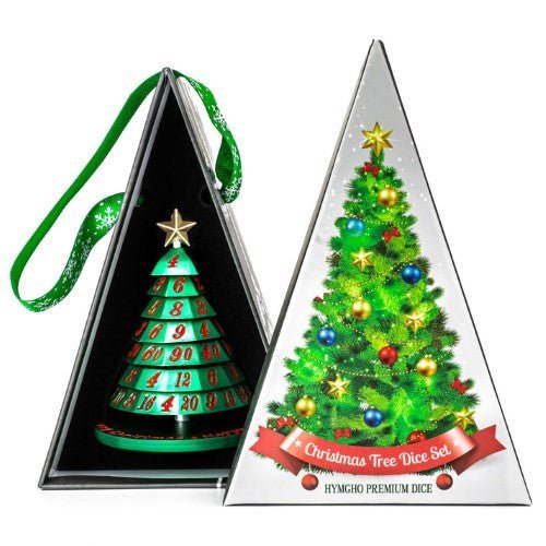 Aluminum Christmas Tree 7 Dice Set - Choose a color - by Hymgho | Buy at ToyShnip