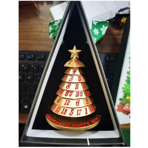 Aluminum Christmas Tree 7 Dice Set - Choose a color - by Hymgho | Buy at ToyShnip