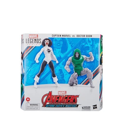 Avengers 60th Anniversary Marvel Legends Captain Marvel vs. Doctor Doom 6-Inch Action Figures - by Hasbro | Buy at ToyShnip