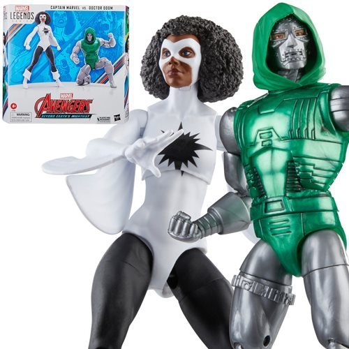 Avengers 60th Anniversary Marvel Legends Captain Marvel vs. Doctor Doom 6-Inch Action Figures - by Hasbro | Buy at ToyShnip