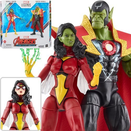 Avengers 60th Anniversary Marvel Legends Skrull Queen and Super-Skrull 6-Inch Action Figures - by Hasbro | Buy at ToyShnip