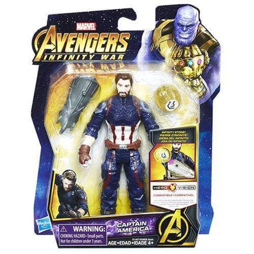 Avengers: Infinity War Captain America with Infinity Stone 6-Inch Action Figure - by Hasbro | Buy at ToyShnip