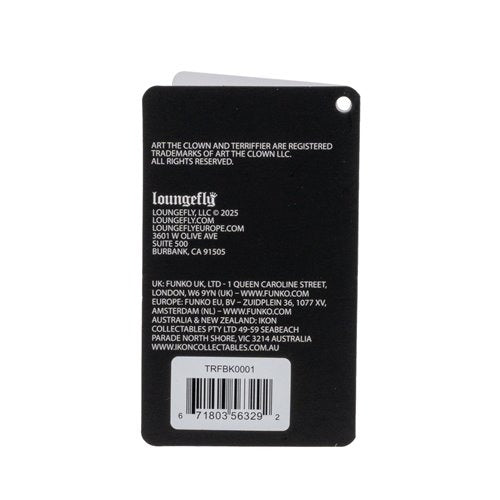 Loungefly Terrifier Art the Clown Blood Splatter Glow-in-the-Dark Mini-Backpack - Entertainment Earth Exclusive