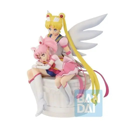 Bandai Eternal Sailor Moon & Eternal Sailor Chibi Moon Figure - by Bandai | Buy at ToyShnip