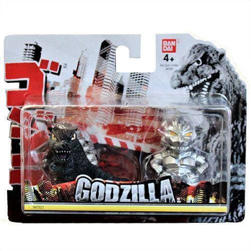 Bandai Godzilla Chibi Figure 2-Pack - Godzilla and Mechagodzilla - by Bandai | Buy at ToyShnip