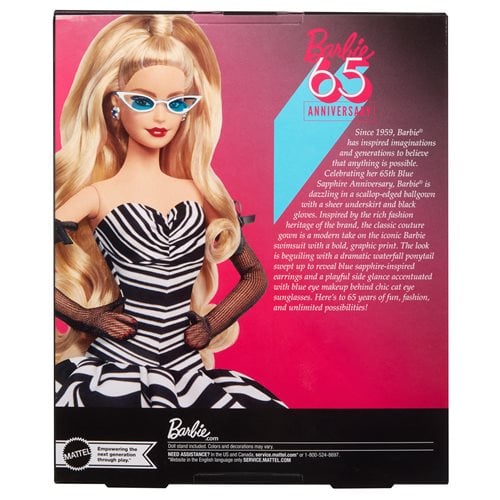Barbie 65th Blue Sapphire Anniversary Doll - by Mattel | Buy at ToyShnip