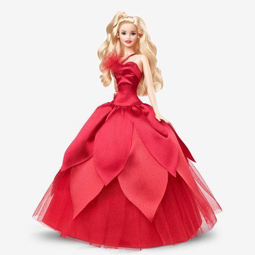 Barbie Holiday Doll 2022 (Dark Brown, Wavy Blonde , Light Brown or Straight Black Hair) - by Mattel | Buy at ToyShnip
