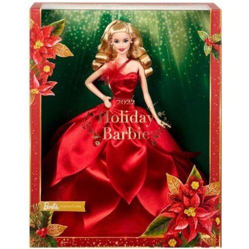 Barbie Holiday Doll 2022 (Dark Brown, Wavy Blonde , Light Brown or Straight Black Hair) - by Mattel | Buy at ToyShnip