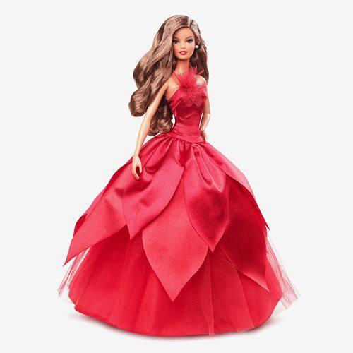 Barbie Holiday Doll 2022 (Dark Brown, Wavy Blonde , Light Brown or Straight Black Hair) - by Mattel | Buy at ToyShnip