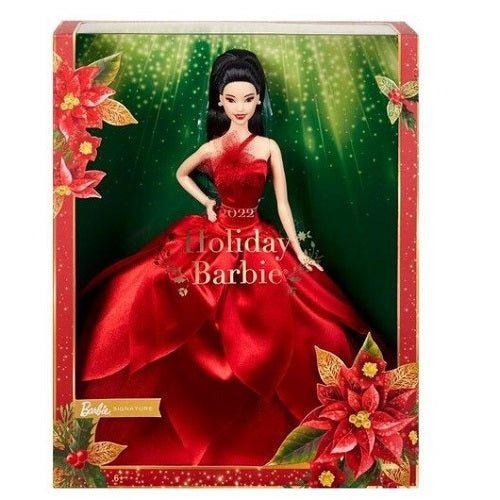 Barbie Holiday Doll 2022 (Dark Brown, Wavy Blonde , Light Brown or Straight Black Hair) - by Mattel | Buy at ToyShnip