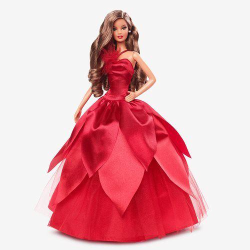 Barbie Holiday Doll 2022 (Dark Brown, Wavy Blonde , Light Brown or Straight Black Hair) - by Mattel | Buy at ToyShnip