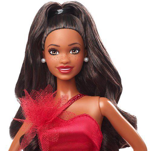 Barbie Holiday Doll 2022 (Dark Brown, Wavy Blonde , Light Brown or Straight Black Hair) - by Mattel | Buy at ToyShnip
