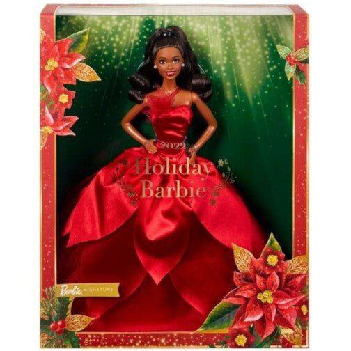 Barbie Holiday Doll 2022 (Dark Brown, Wavy Blonde , Light Brown or Straight Black Hair) - by Mattel | Buy at ToyShnip