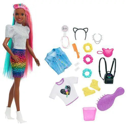Barbie Leopard Rainbow Hair Doll #2 - by Mattel | Buy at ToyShnip