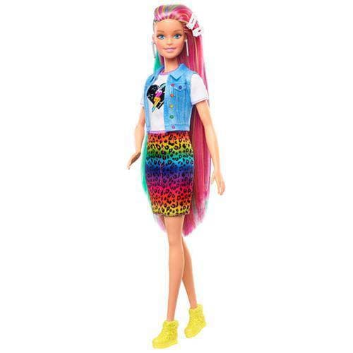 Barbie Leopard Rainbow Hair Doll - by Mattel | Buy at ToyShnip