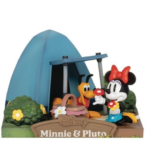 Beast Kingdom Disney DS - 146 Campsites Series Minnie & Pluto Staging Statue - by Beast Kingdom