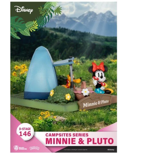 Beast Kingdom Disney DS - 146 Campsites Series Minnie & Pluto Staging Statue - by Beast Kingdom