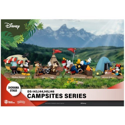 Beast Kingdom Disney DS - 146 Campsites Series Minnie & Pluto Staging Statue - by Beast Kingdom