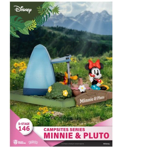 Beast Kingdom Disney DS-146 Campsites Series Minnie & Pluto Staging Statue - by Beast Kingdom | Buy at ToyShnip