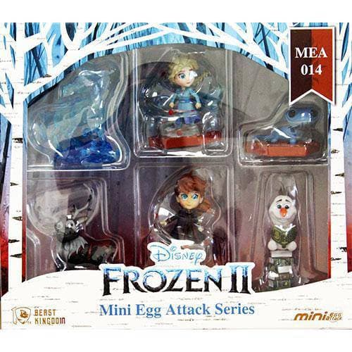 Beast Kingdom Frozen II - Elsa, Anna, Fire Spirit, the Nokk, Oalf - Mini Egg Attack Series MEA-014 6-Piece Figure Set - by Beast Kingdom | Buy at ToyShnip
