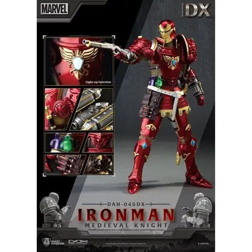 Beast Kingdom Medieval Knight Iron Man DAH-046DX Dynamic 8-Ction Deluxe Version Action Figure - by Beast Kingdom | Buy at ToyShnip