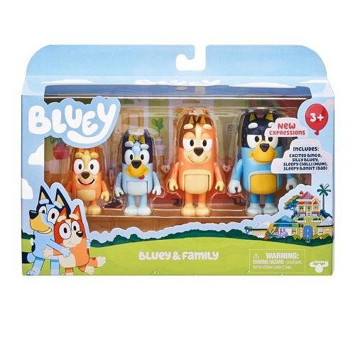 Bluey 4 Pack Figures - by Moose Toys | Buy at ToyShnip